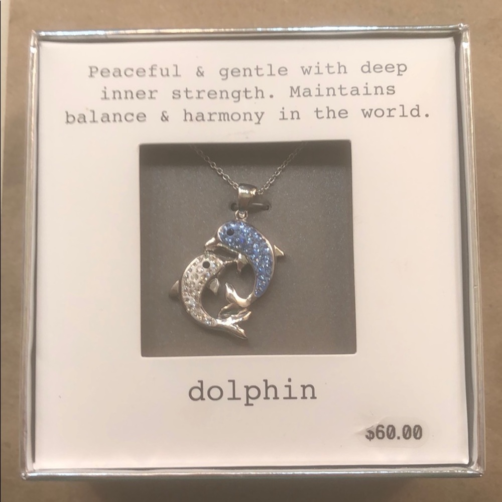 NIB dolphin necklace. Originally $60